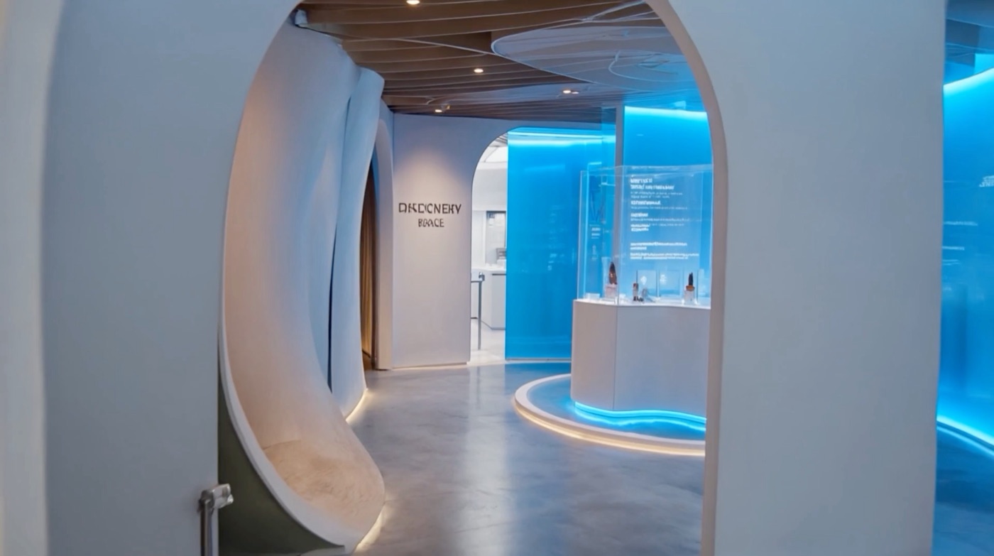 Film The Future Lab, le couloir intérieur, plan généré par IA, mars 2026