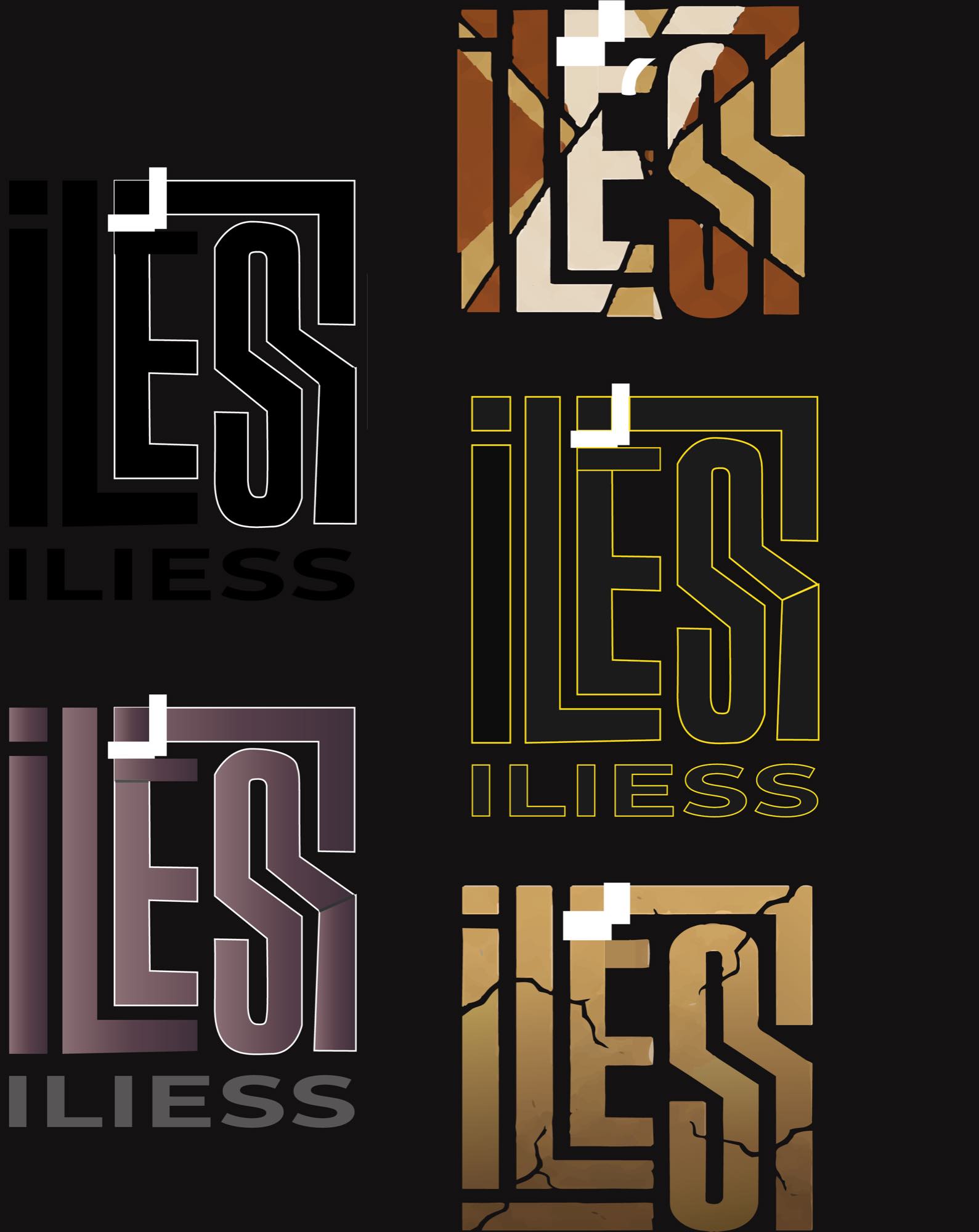 Monogramme ILIESS, six lettres imbriquées, avril 2026